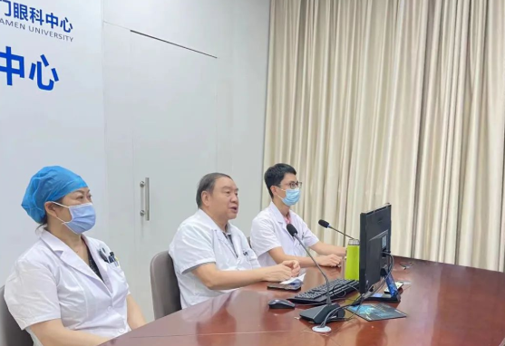 云端会诊！国际眼科科学院院士赵堪兴教授领衔的太阳成tyc122cc专家团为浙江患者“把脉”疑难眼病2.png